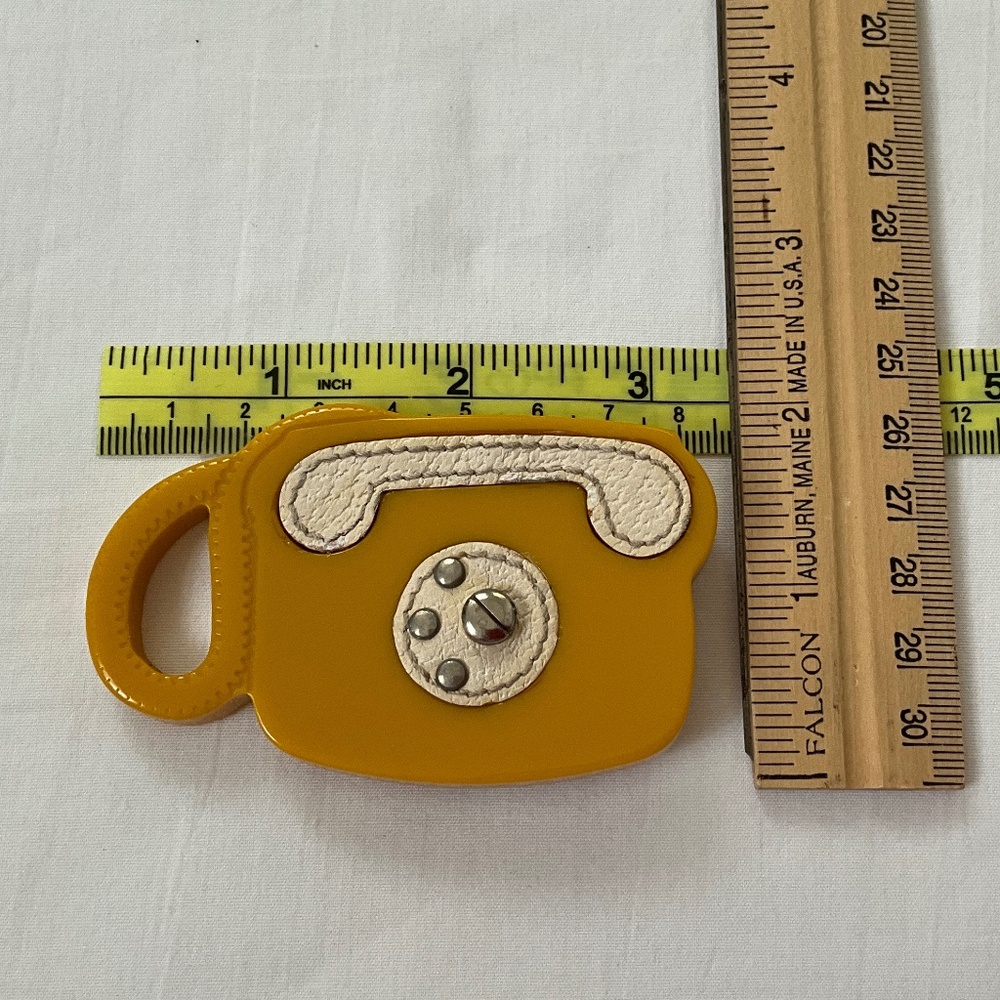 PRADA Telephone Bag Pin Brooch - Picture 6 of 6
